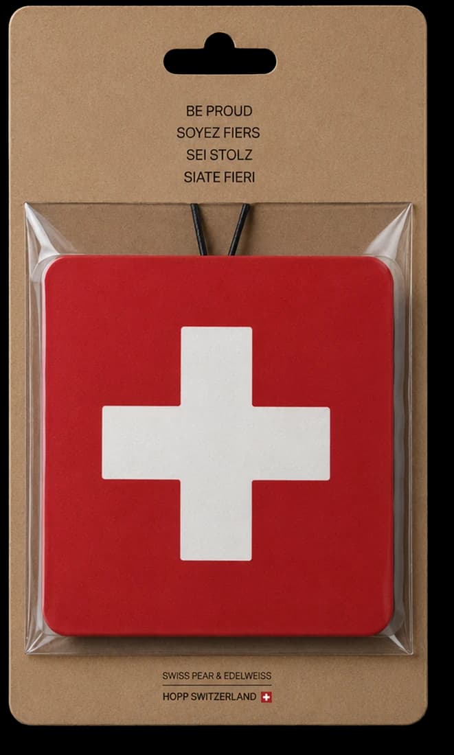 HOPP Swiss Pear & Edelweiss — packaging